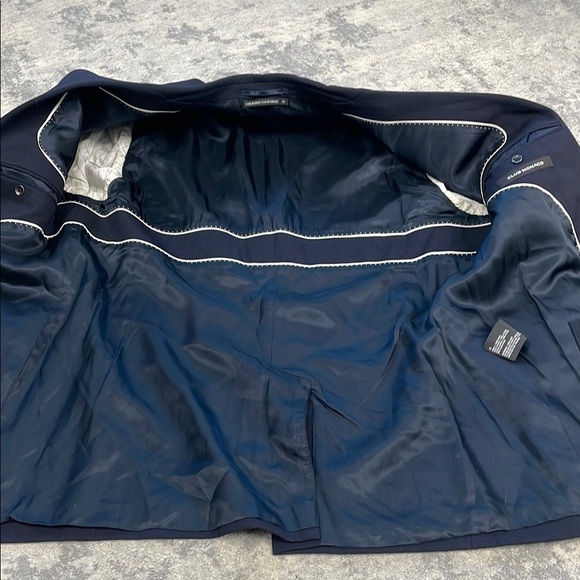 Club Monaco Navy Blue Blazer Suit Jacket Wool Mens Sz 40 - Picture 3 of 14